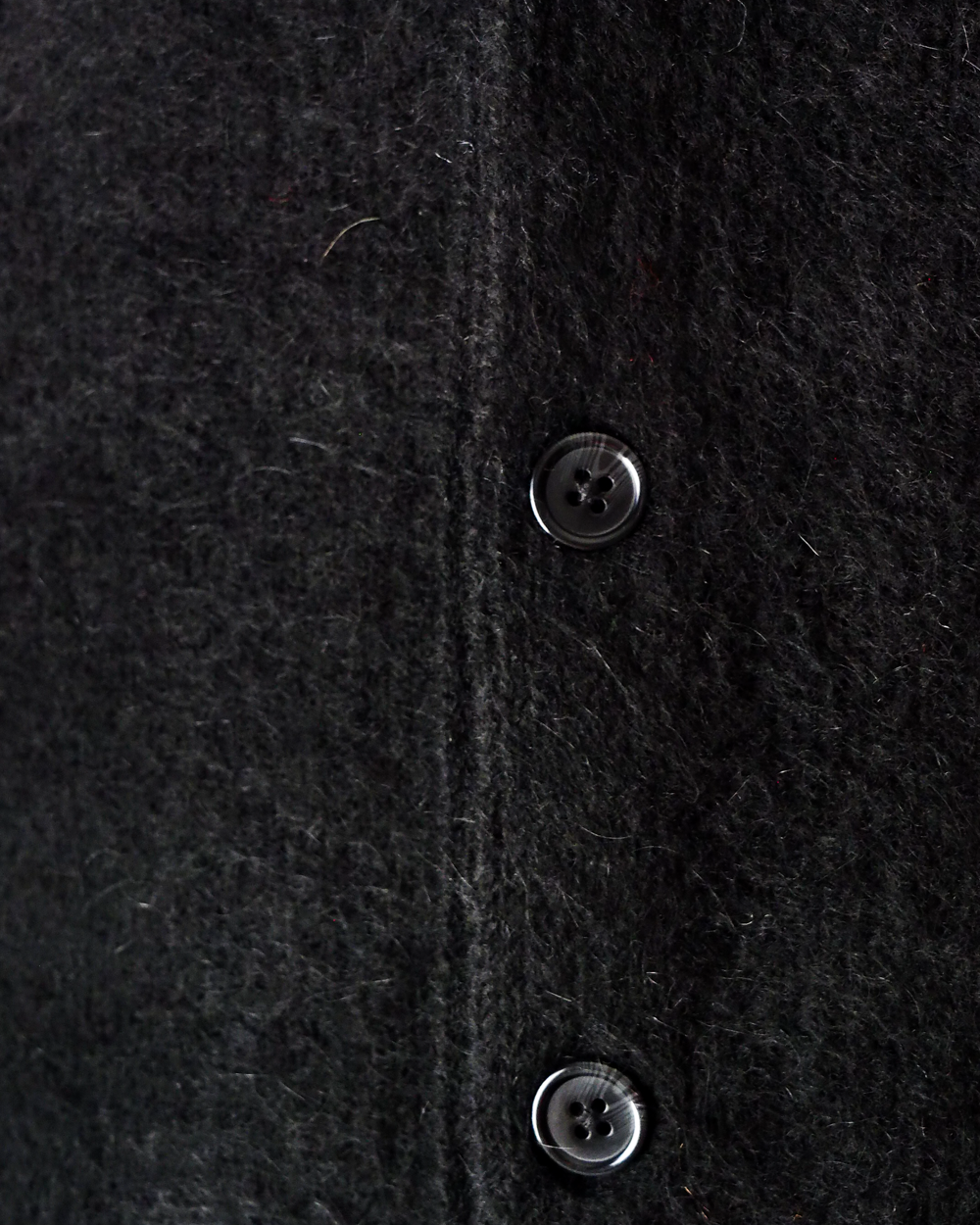 TOWN CRAFT タウンクラフト tc26f010 MOHAIR SHAGGY CARDIGAN Black