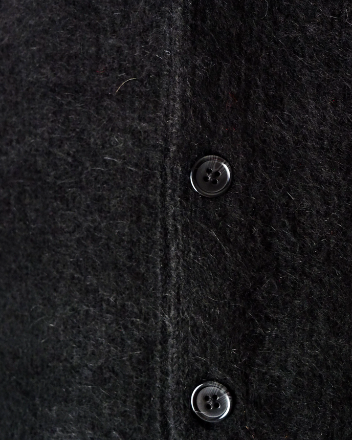 TOWN CRAFT タウンクラフト tc26f010 MOHAIR SHAGGY CARDIGAN Black