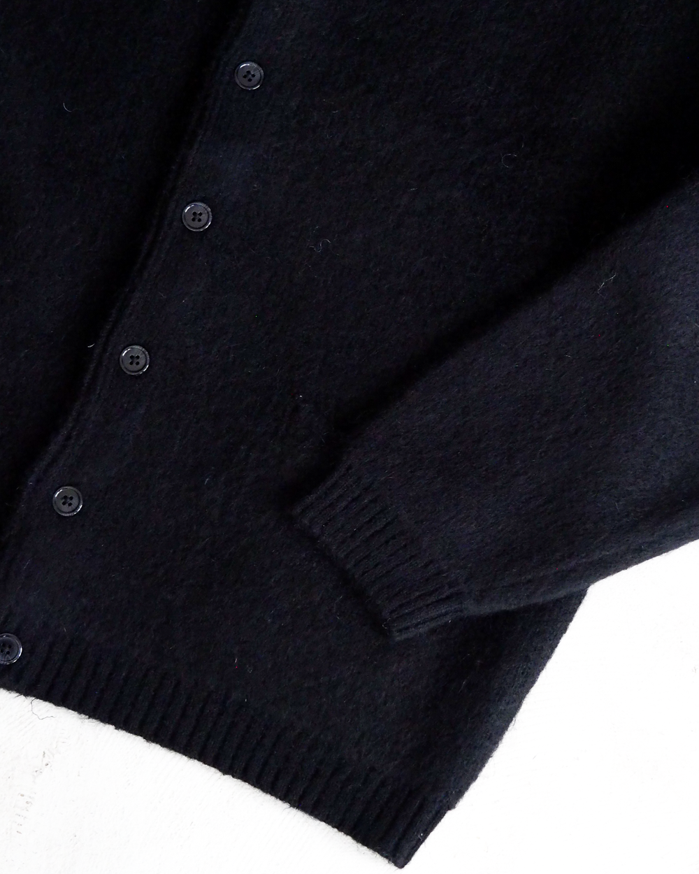 TOWN CRAFT タウンクラフト tc26f010 MOHAIR SHAGGY CARDIGAN Black