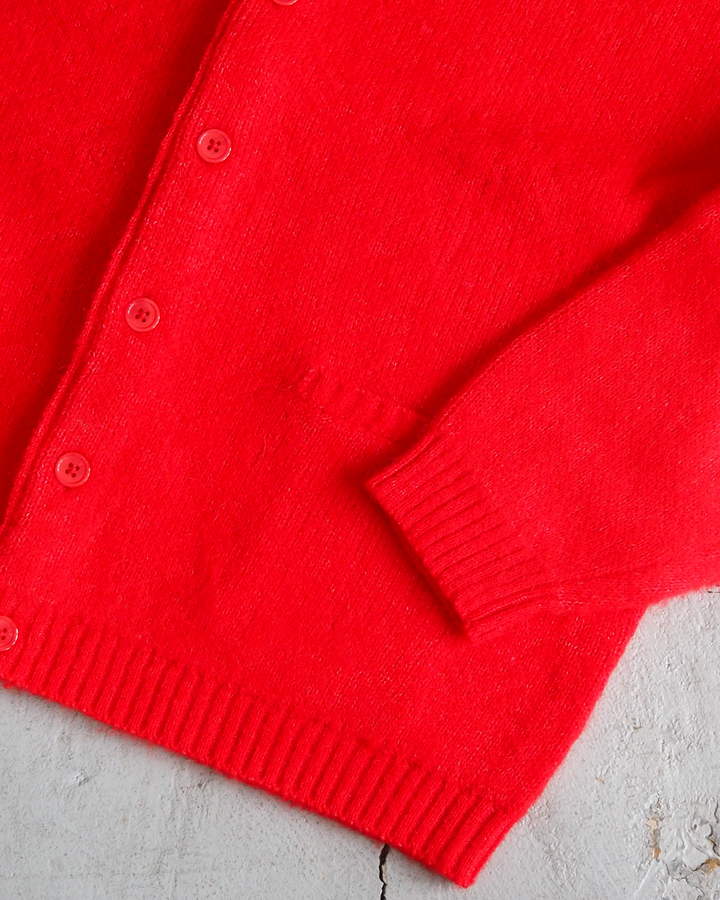 TOWN CRAFT タウンクラフト tc26f010 MOHAIR SHAGGY CARDIGAN Red