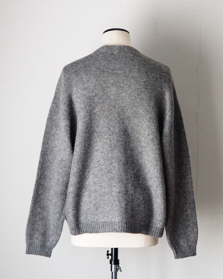 TOWN CRAFT タウンクラフト tc26f010 MOHAIR SHAGGY CARDIGAN Grey
