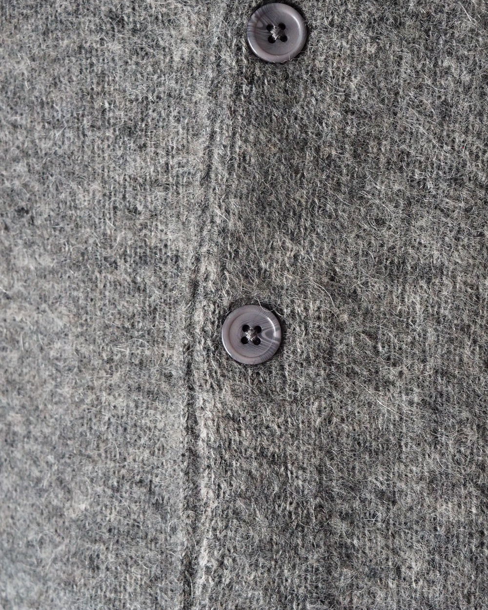 TOWN CRAFT タウンクラフト tc26f010 MOHAIR SHAGGY CARDIGAN Grey