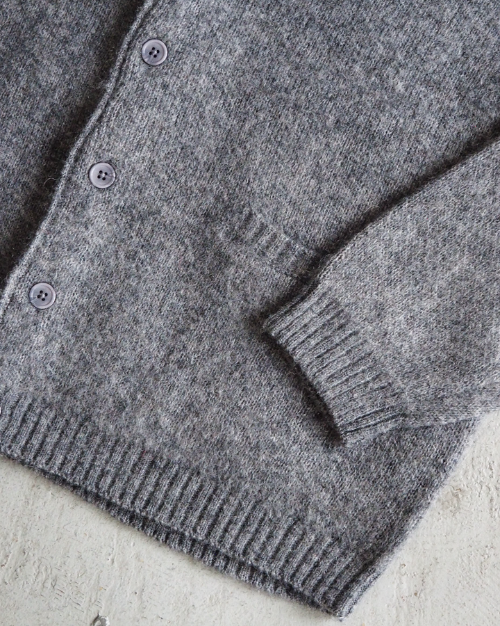 TOWN CRAFT タウンクラフト tc26f010 MOHAIR SHAGGY CARDIGAN Grey
