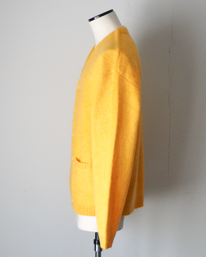 TOWN CRAFT タウンクラフト tc26f010 MOHAIR SHAGGY CARDIGAN Yellow