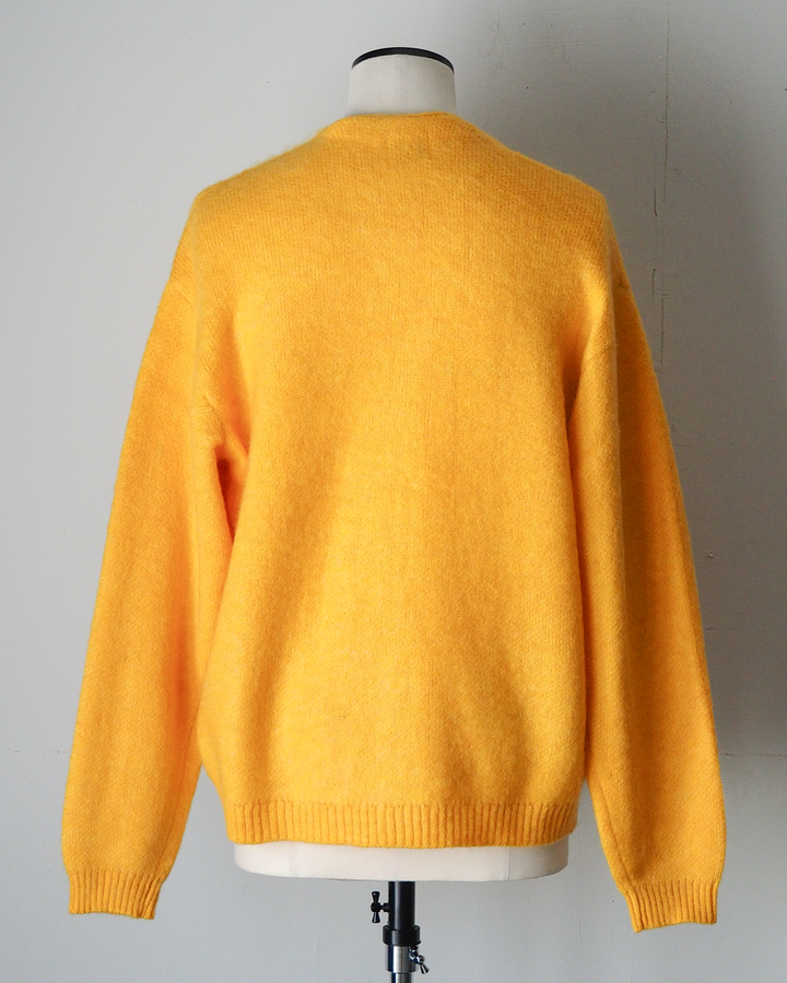 TOWN CRAFT タウンクラフト tc26f010 MOHAIR SHAGGY CARDIGAN Yellow