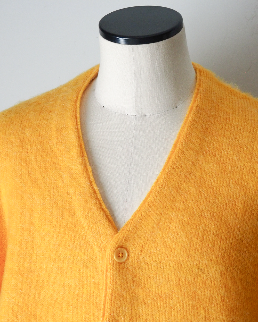 TOWN CRAFT タウンクラフト tc26f010 MOHAIR SHAGGY CARDIGAN Yellow