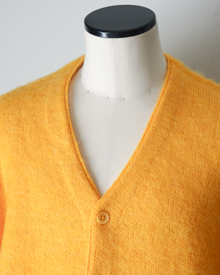 TOWN CRAFT タウンクラフト tc26f010 MOHAIR SHAGGY CARDIGAN Yellow