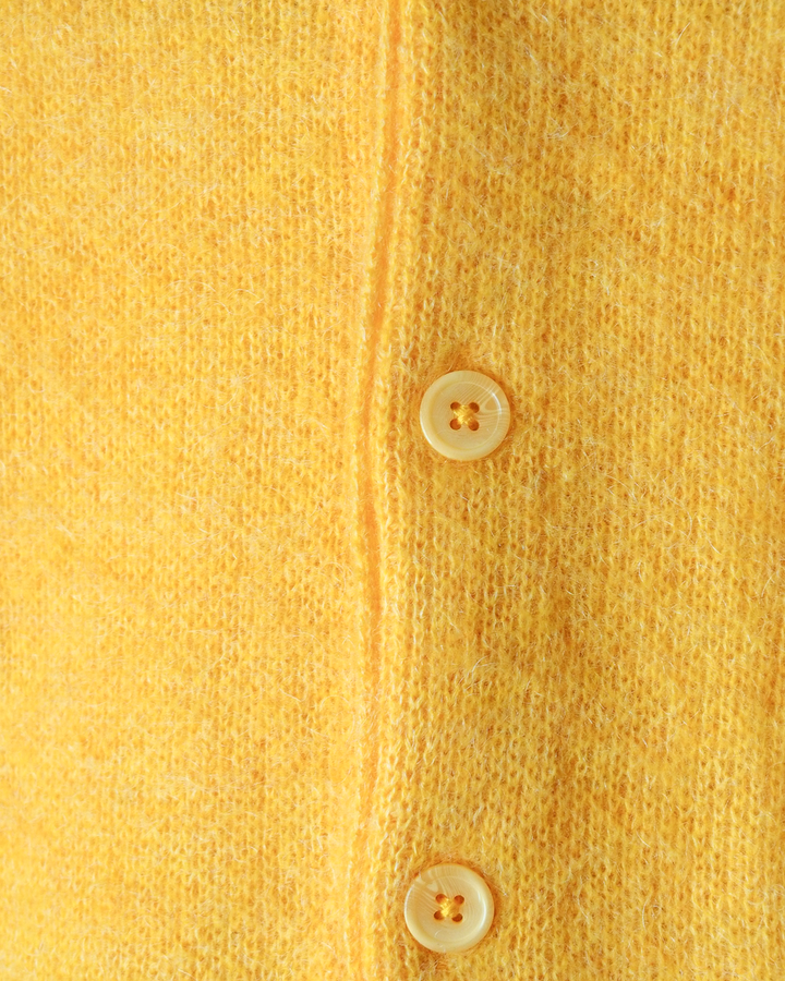 TOWN CRAFT タウンクラフト tc26f010 MOHAIR SHAGGY CARDIGAN Yellow