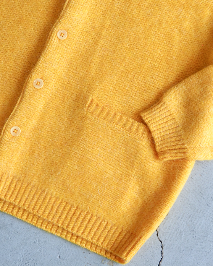 TOWN CRAFT タウンクラフト tc26f010 MOHAIR SHAGGY CARDIGAN Yellow