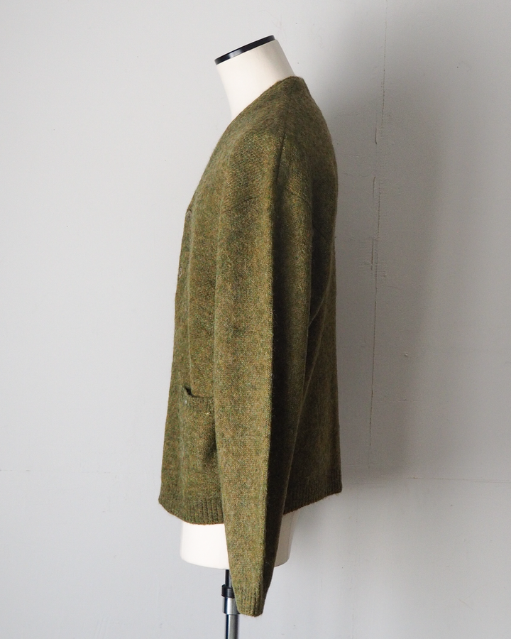 TOWN CRAFT タウンクラフト tc26f010 MOHAIR SHAGGY CARDIGAN Olive