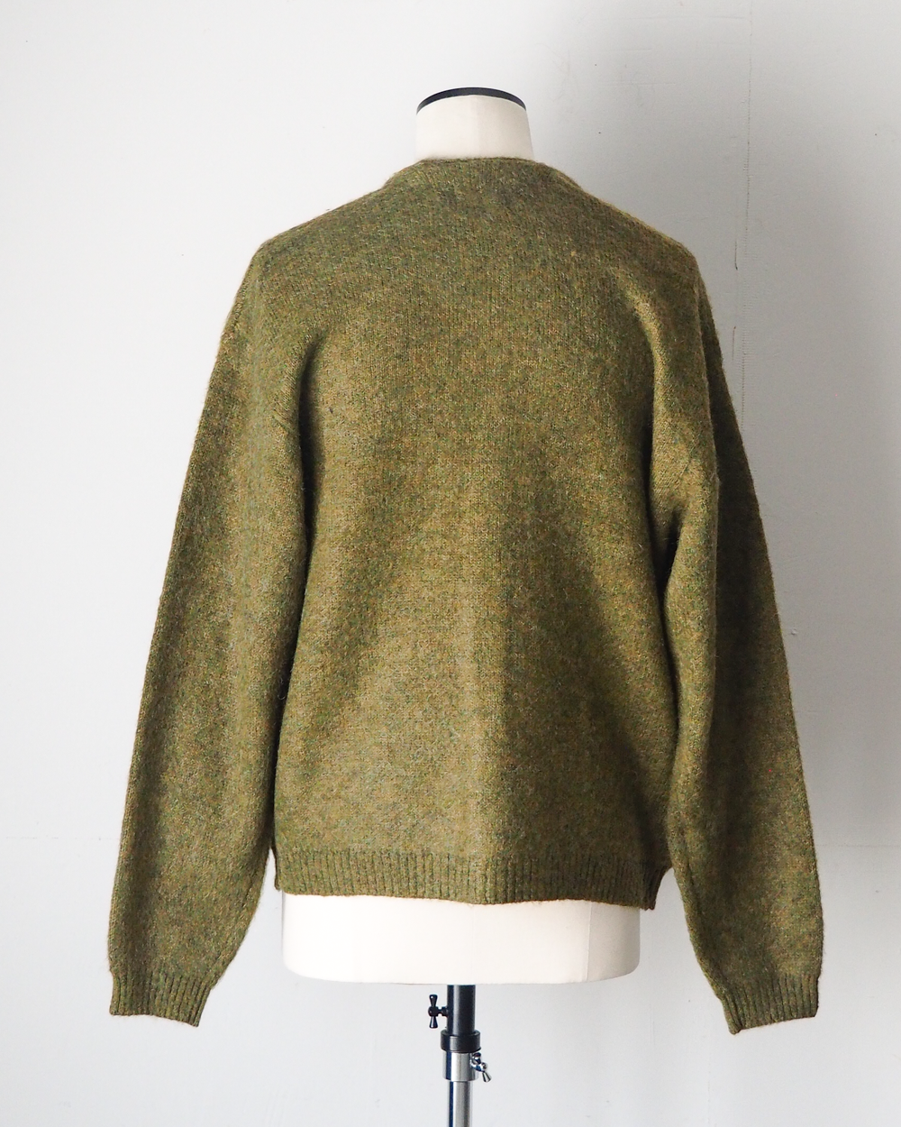TOWN CRAFT タウンクラフト tc26f010 MOHAIR SHAGGY CARDIGAN Olive