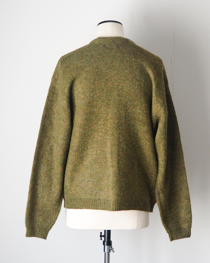TOWN CRAFT タウンクラフト tc26f010 MOHAIR SHAGGY CARDIGAN Olive