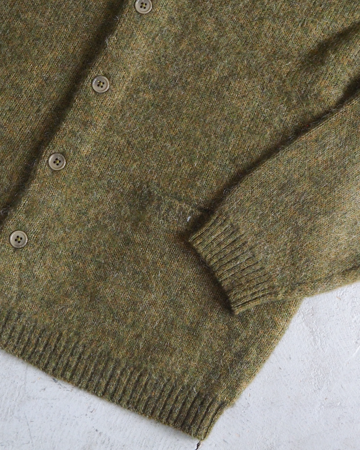TOWN CRAFT タウンクラフト tc26f010 MOHAIR SHAGGY CARDIGAN Olive