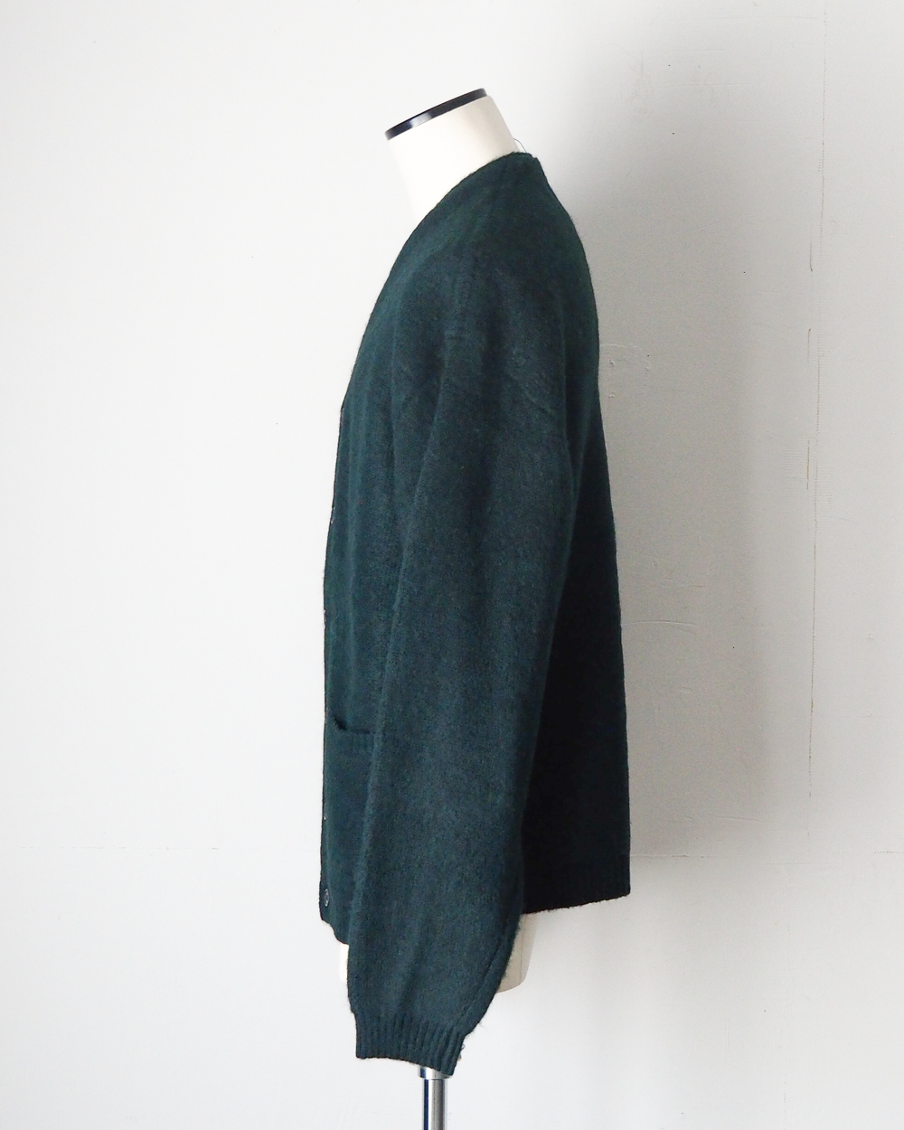 TOWN CRAFT タウンクラフト tc26f010 MOHAIR SHAGGY CARDIGAN Green
