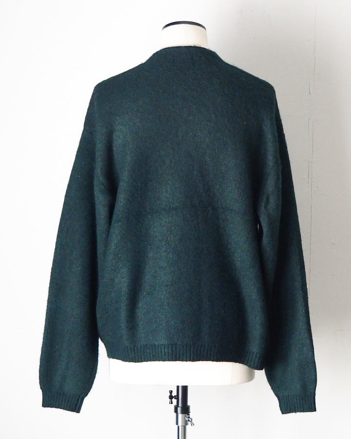 TOWN CRAFT タウンクラフト tc26f010 MOHAIR SHAGGY CARDIGAN Green