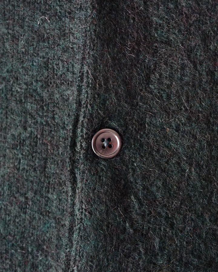 TOWN CRAFT タウンクラフト tc26f010 MOHAIR SHAGGY CARDIGAN Green