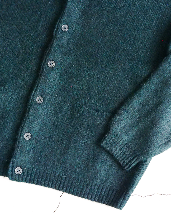 TOWN CRAFT タウンクラフト tc26f010 MOHAIR SHAGGY CARDIGAN Green