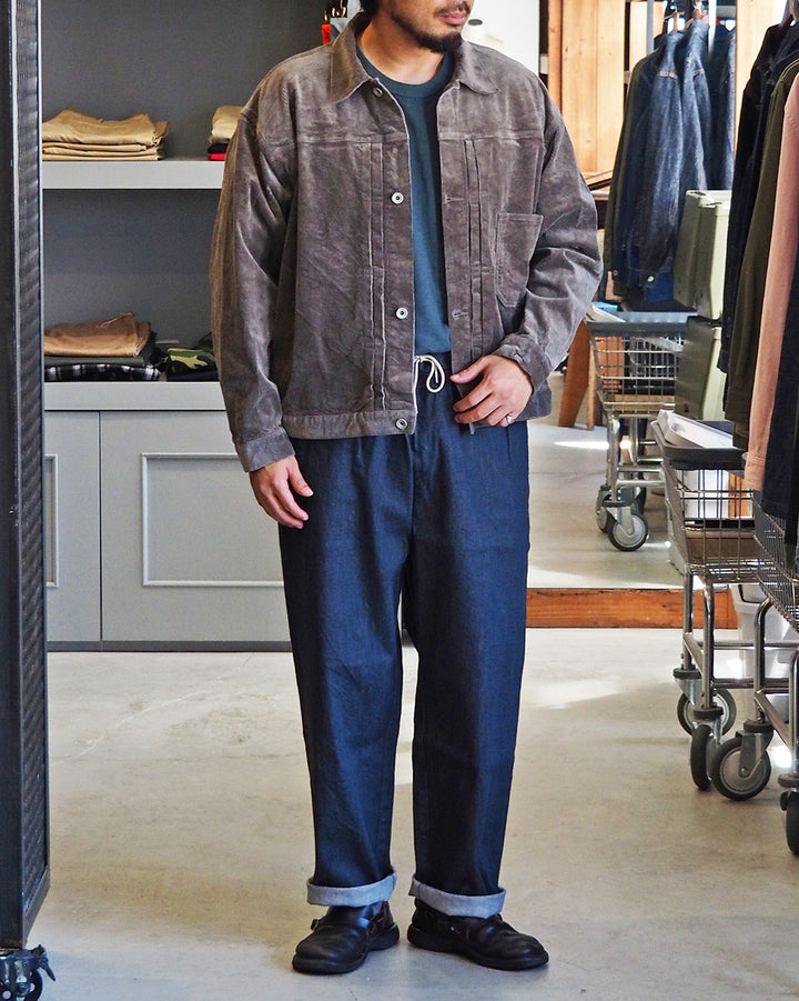 DELICIOUS デリシャス Corduroy 1st Jacket - GRY