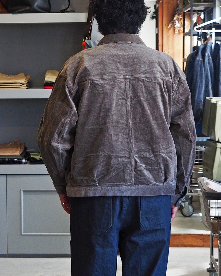 DELICIOUS デリシャス Corduroy 1st Jacket - GRY
