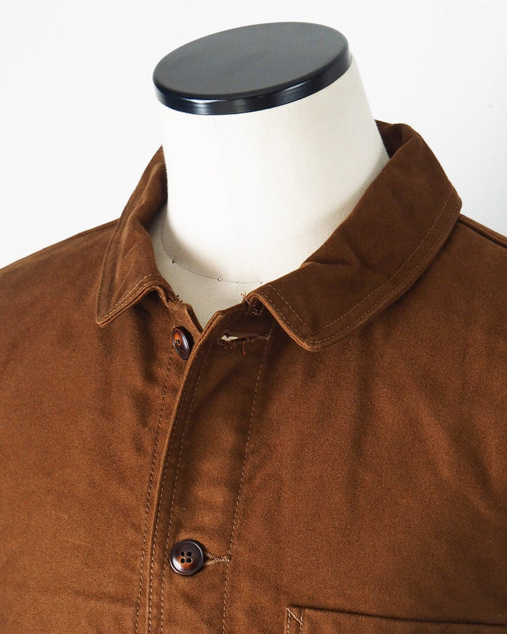 FOB factory エフオービーファクトリー F2373 FRENCH MOLESKIN JACKET Brown
