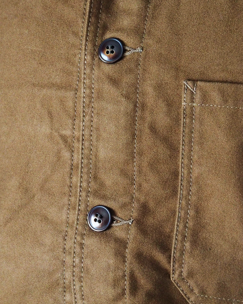 FOB factory エフオービーファクトリー F2373 FRENCH MOLESKIN JACKET Brown