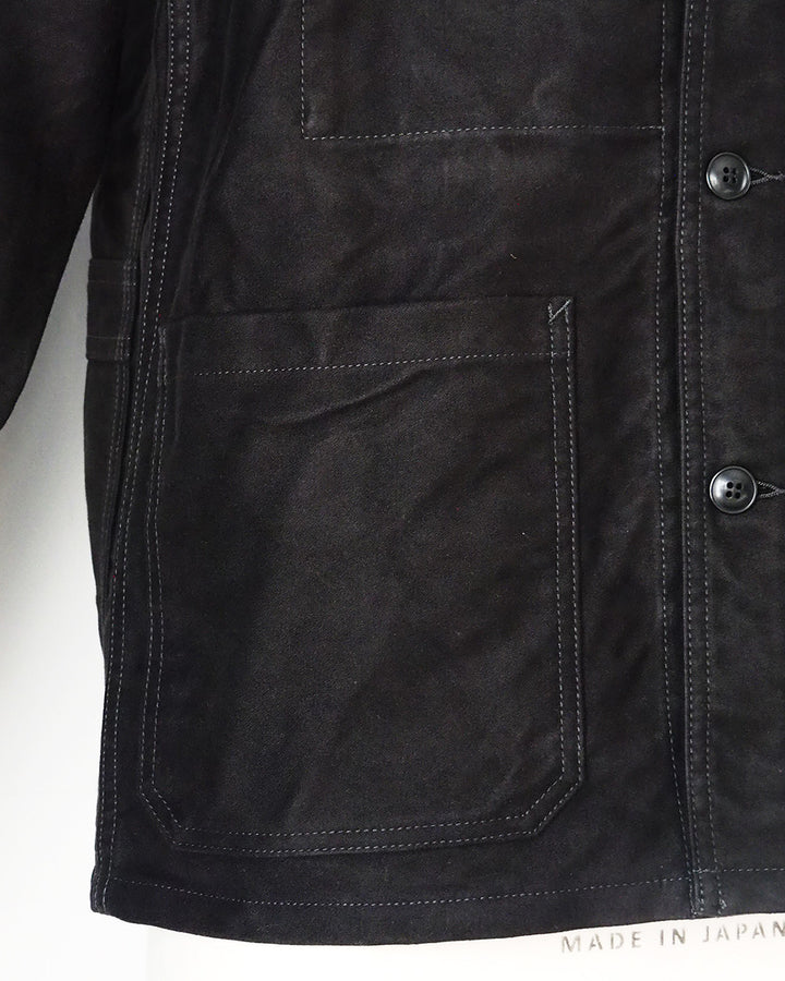 FOB Factory F2373 French Moleskin Jacket Black