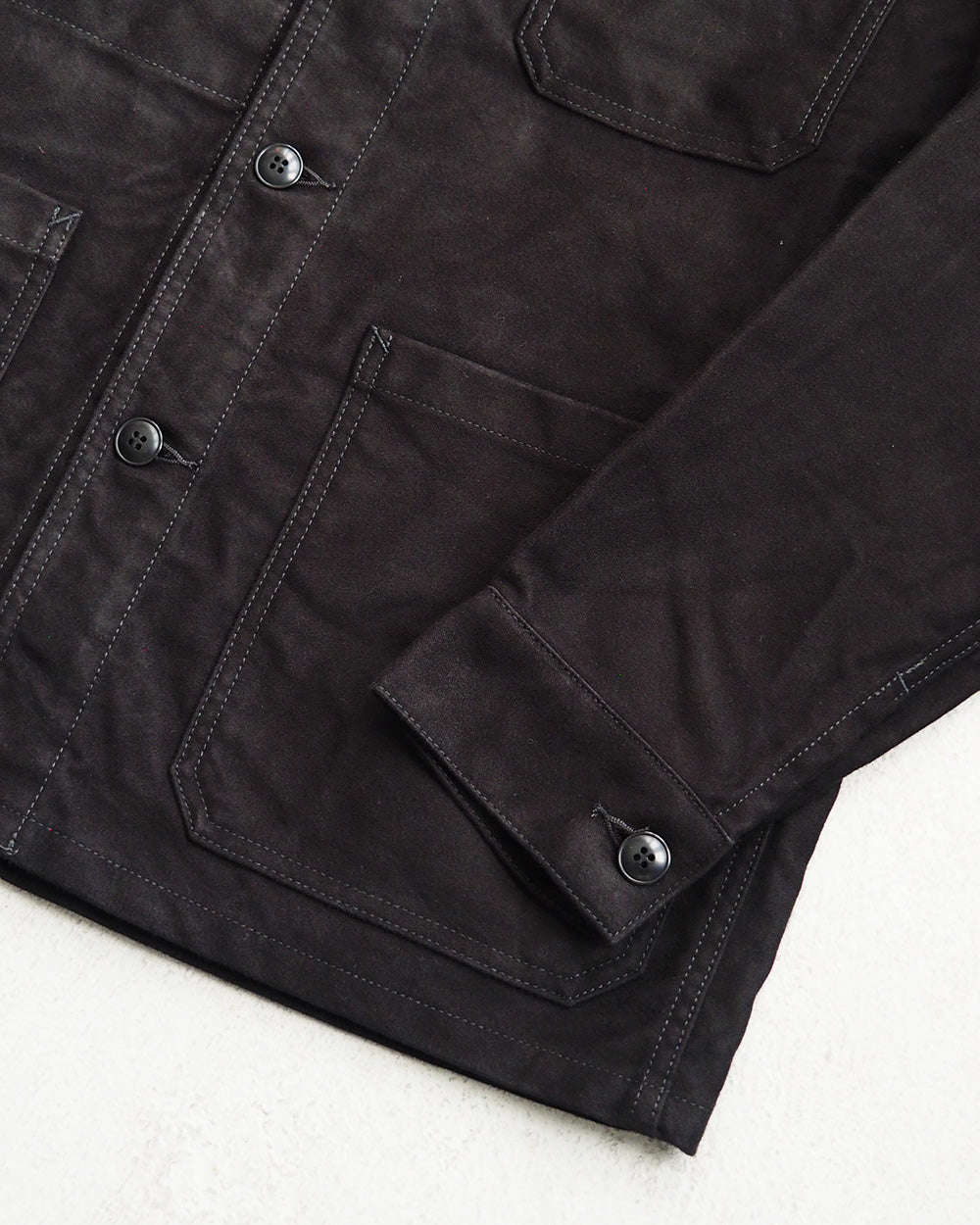 FOB Factory F2373 French Moleskin Jacket Black
