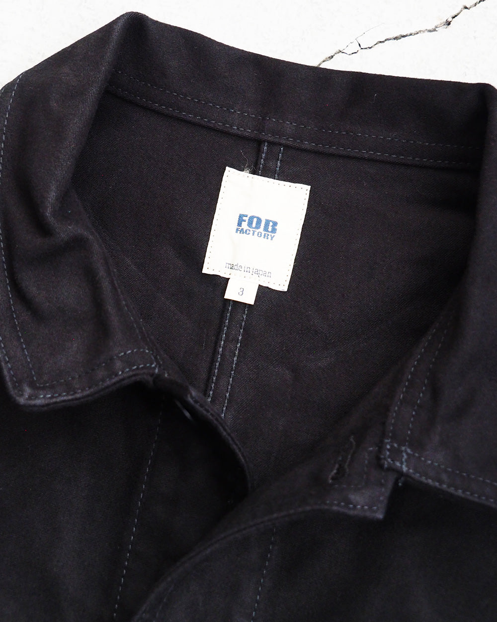 FOB Factory F2373 French Moleskin Jacket Black