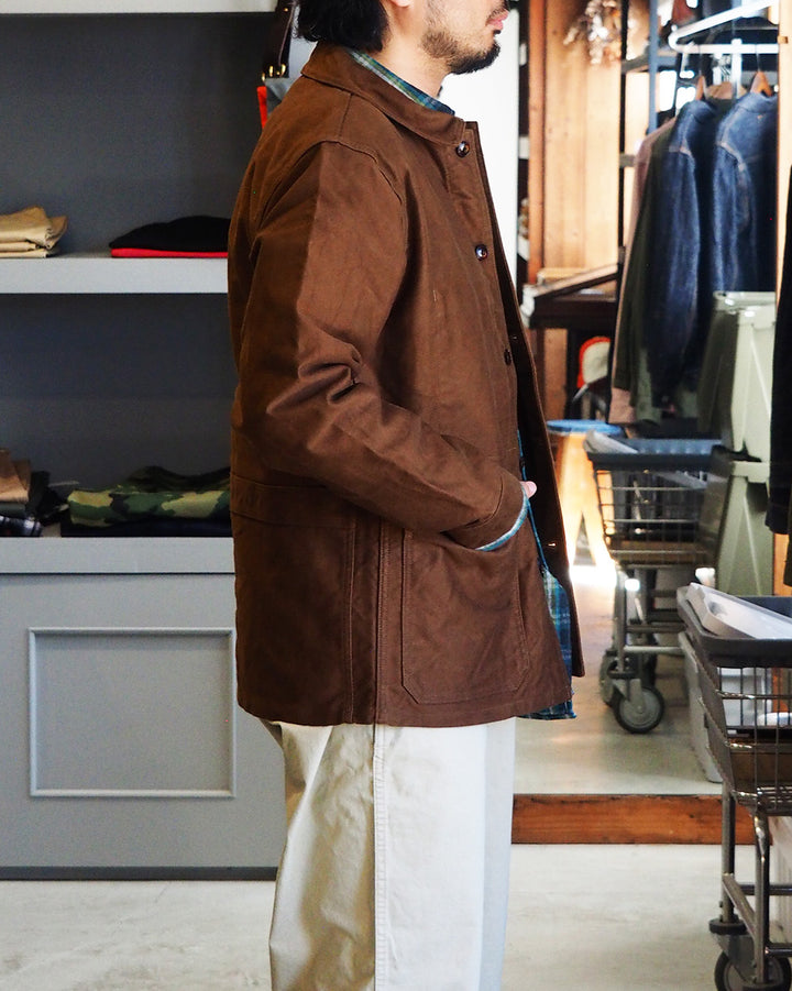 FOB factory エフオービーファクトリー F2373 FRENCH MOLESKIN JACKET Brown