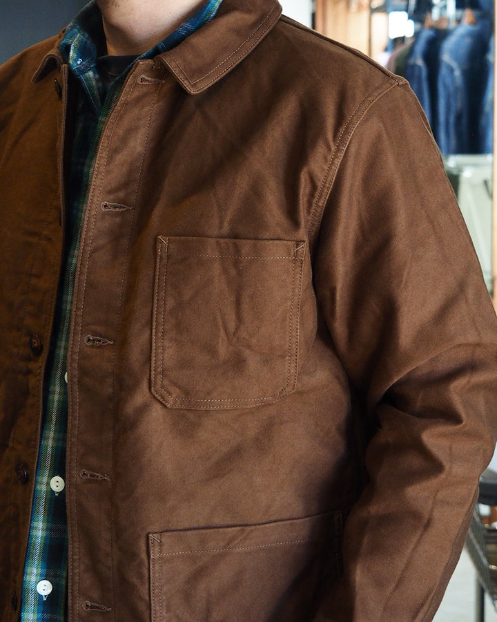 FOB factory エフオービーファクトリー F2373 FRENCH MOLESKIN JACKET Brown