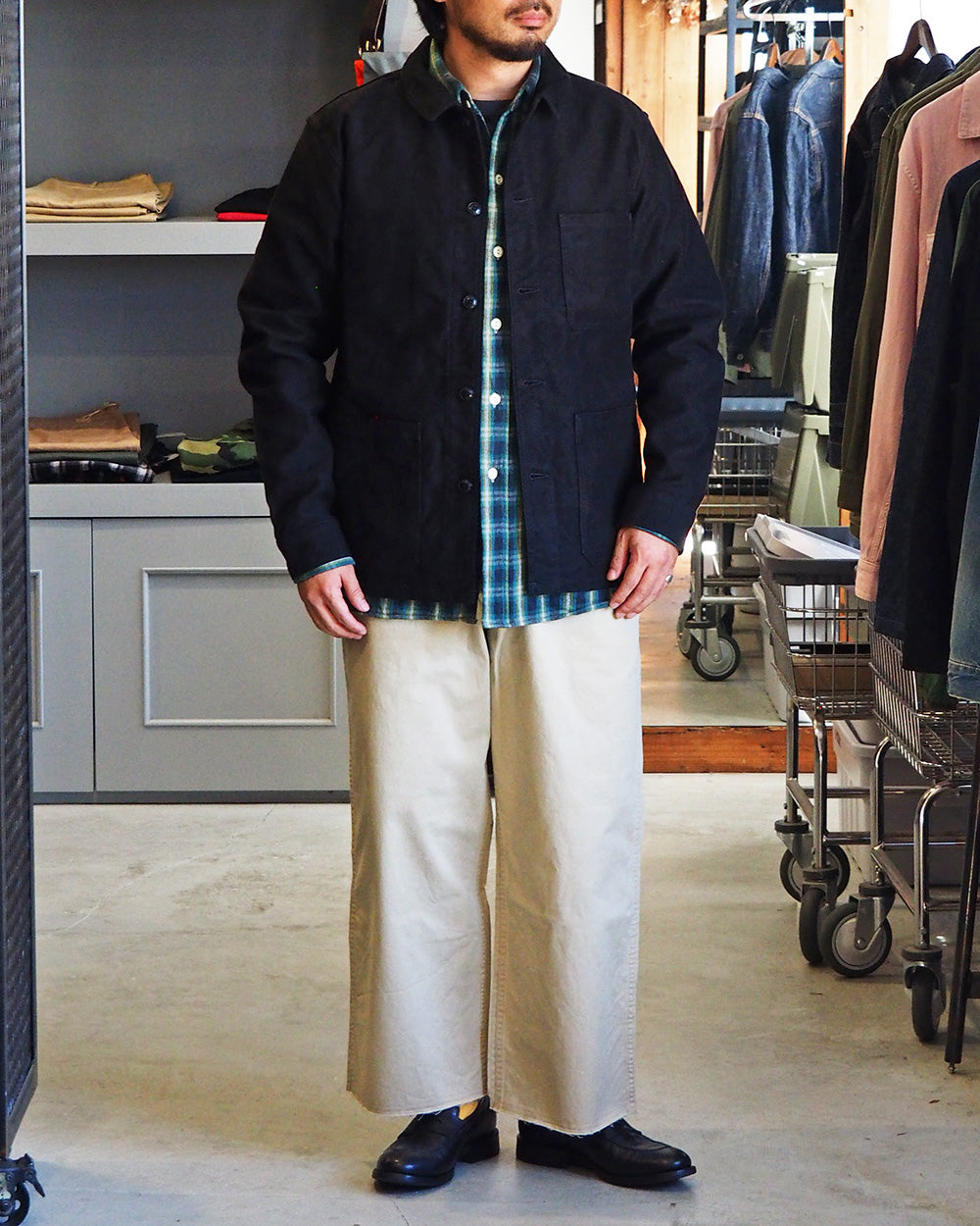 FOB Factory F2373 French Moleskin Jacket Black
