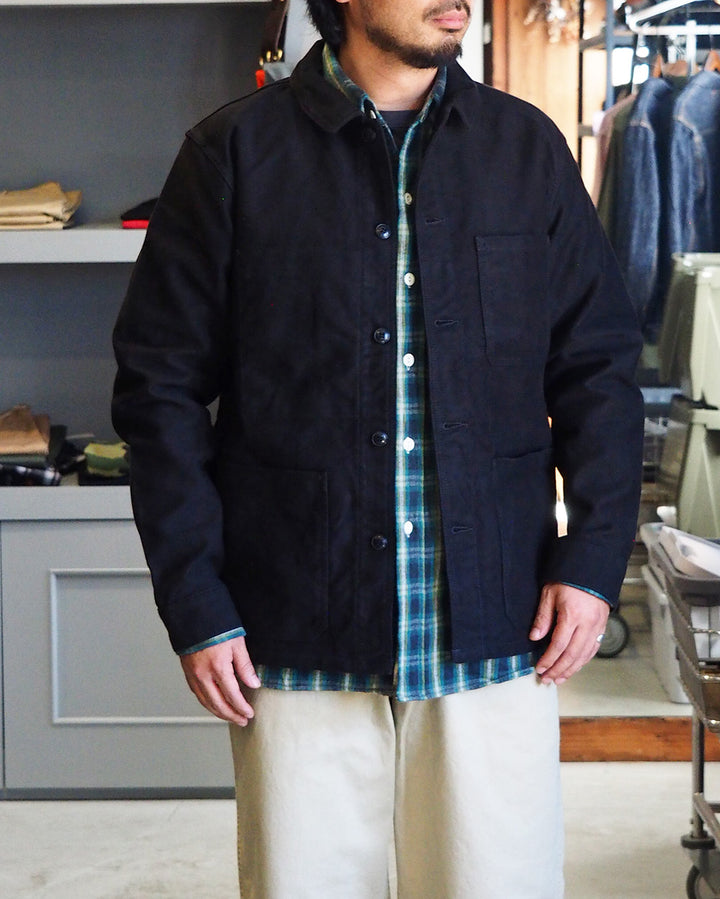 FOB Factory F2373 French Moleskin Jacket Black
