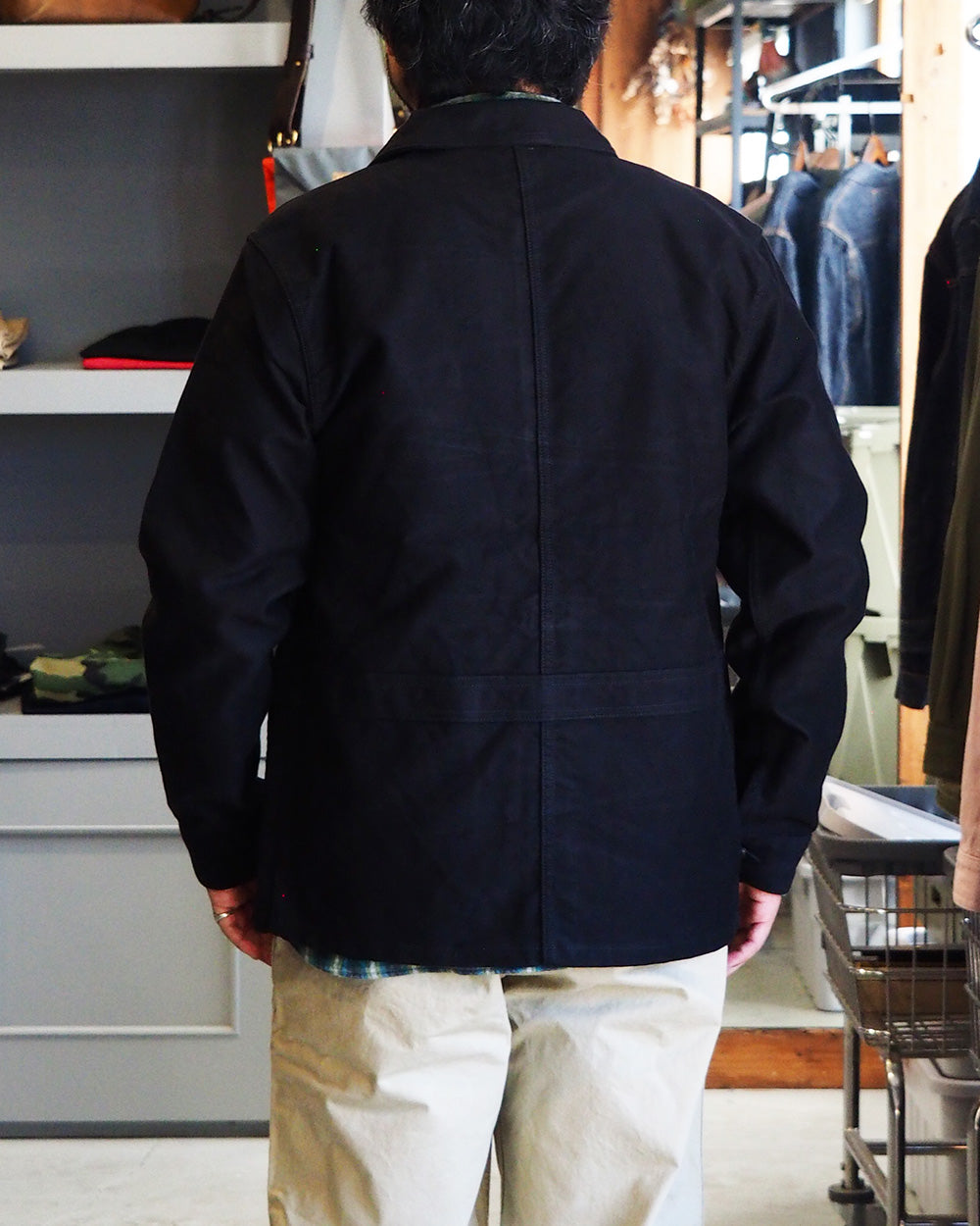 FOB Factory F2373 French Moleskin Jacket Black