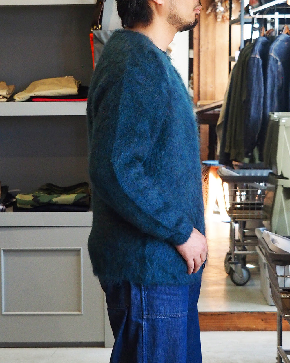 A.R.P.® Authentic Reproduction Products® モヘアカーディガン Premium Classic Mohair Cardigan W/Pocket "Sapphire Blue"