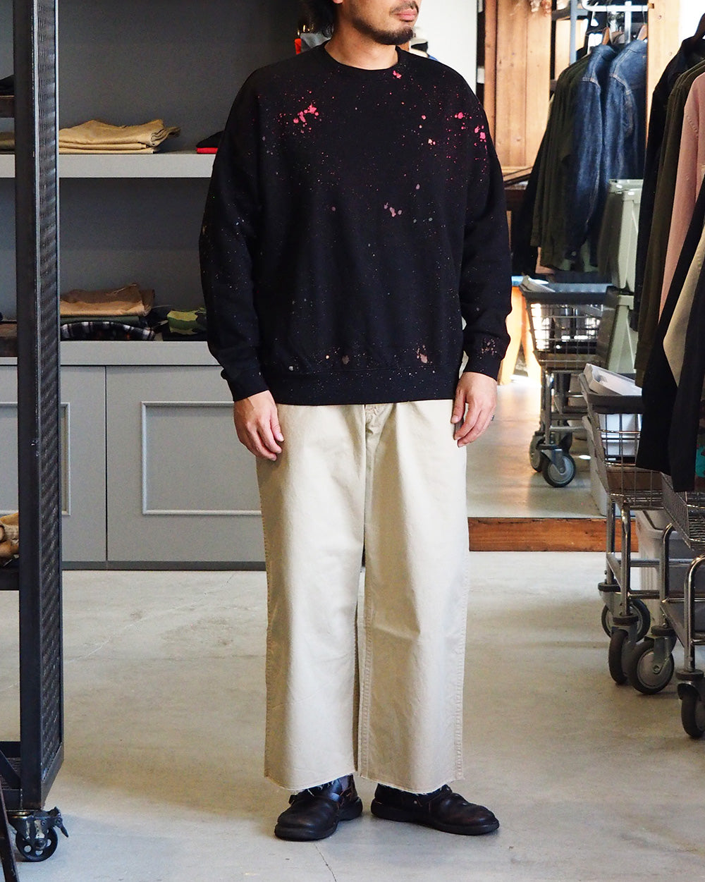 Nasngwam ナスングワム GALAXY CREW Ash Black