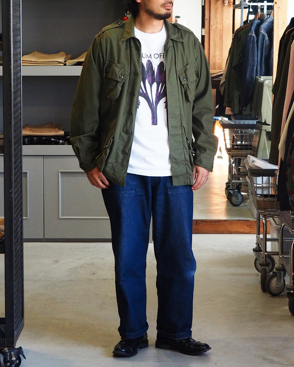 Karl Blossfeldt カールブロスフェルト Symphytum Officinale L/S Garment Dye T Shirt