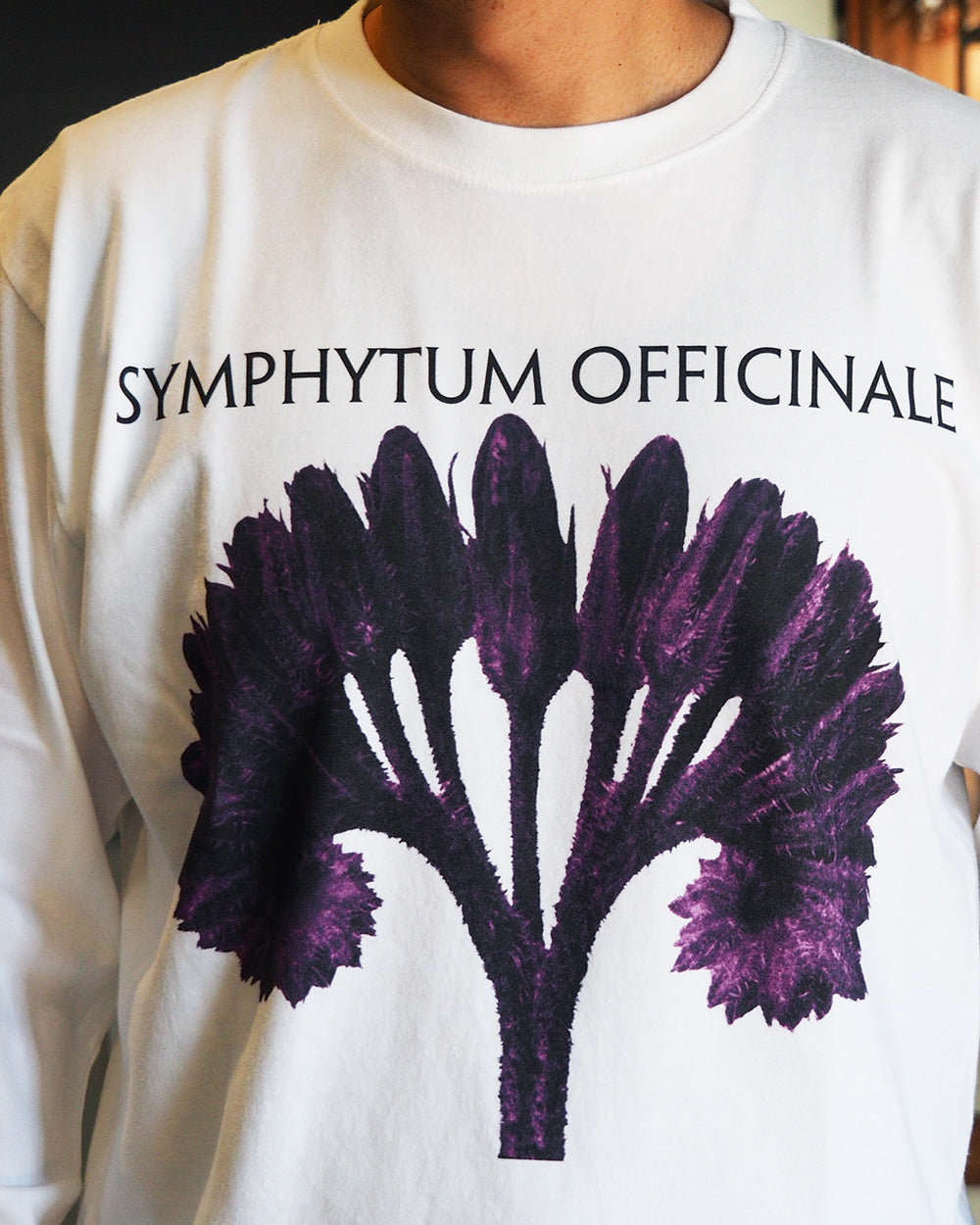 Karl Blossfeldt カールブロスフェルト Symphytum Officinale L/S Garment Dye T Shirt