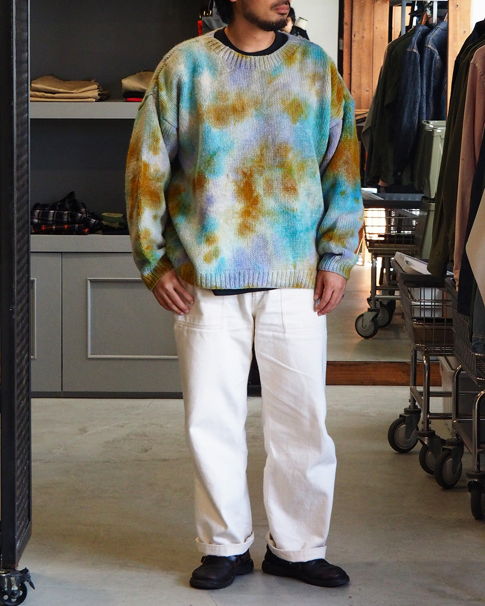 MacMahon Knitting Mills マクマホンニッティングミルズ Crew Neck Knit-Tiedye