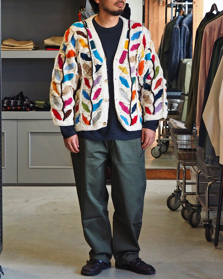 MacMahon Knitting Mills マクマホンニッティングミルズ Button Cardigan-Leaf