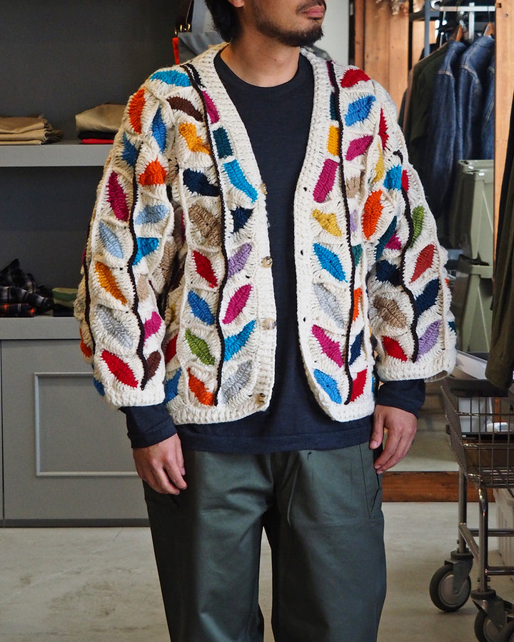 MacMahon Knitting Mills マクマホンニッティングミルズ Button Cardigan-Leaf