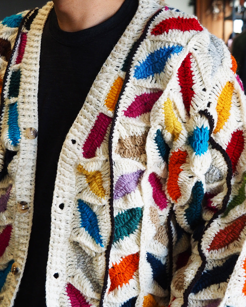 MacMahon Knitting Mills マクマホンニッティングミルズ Button Cardigan-Leaf