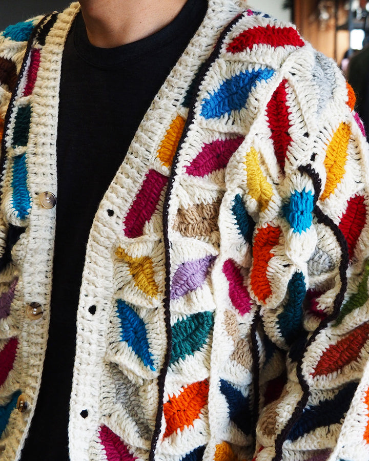MacMahon Knitting Mills マクマホンニッティングミルズ Button Cardigan-Leaf