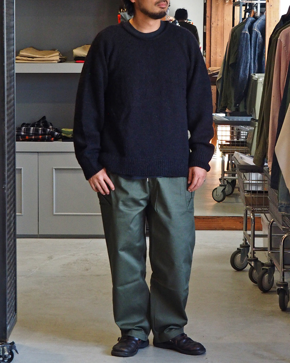 COLIMBO コリンボ ZA-0800 ALPAMAYO ROLL NECK SWEATER Black