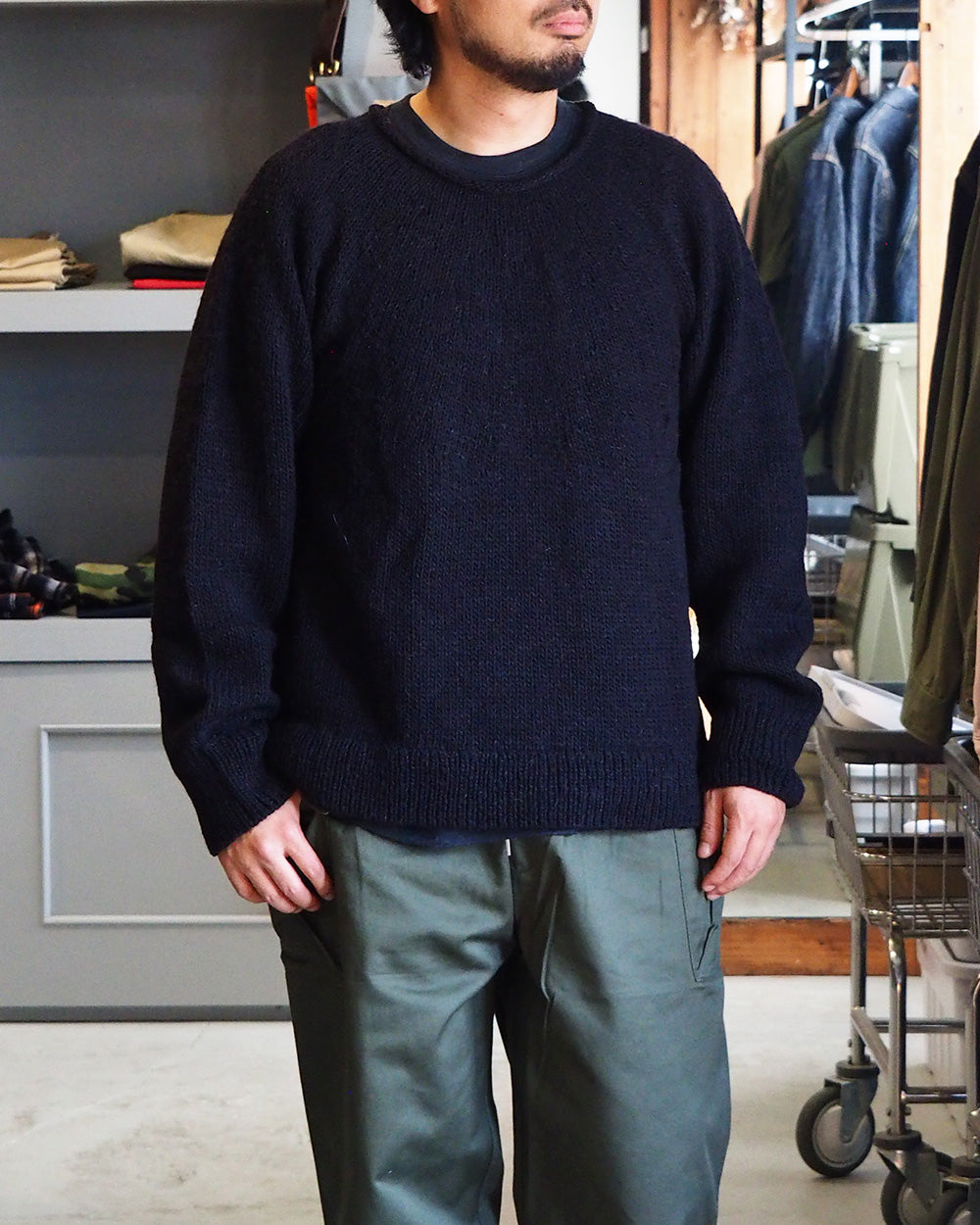 COLIMBO コリンボ ZA-0800 ALPAMAYO ROLL NECK SWEATER Black