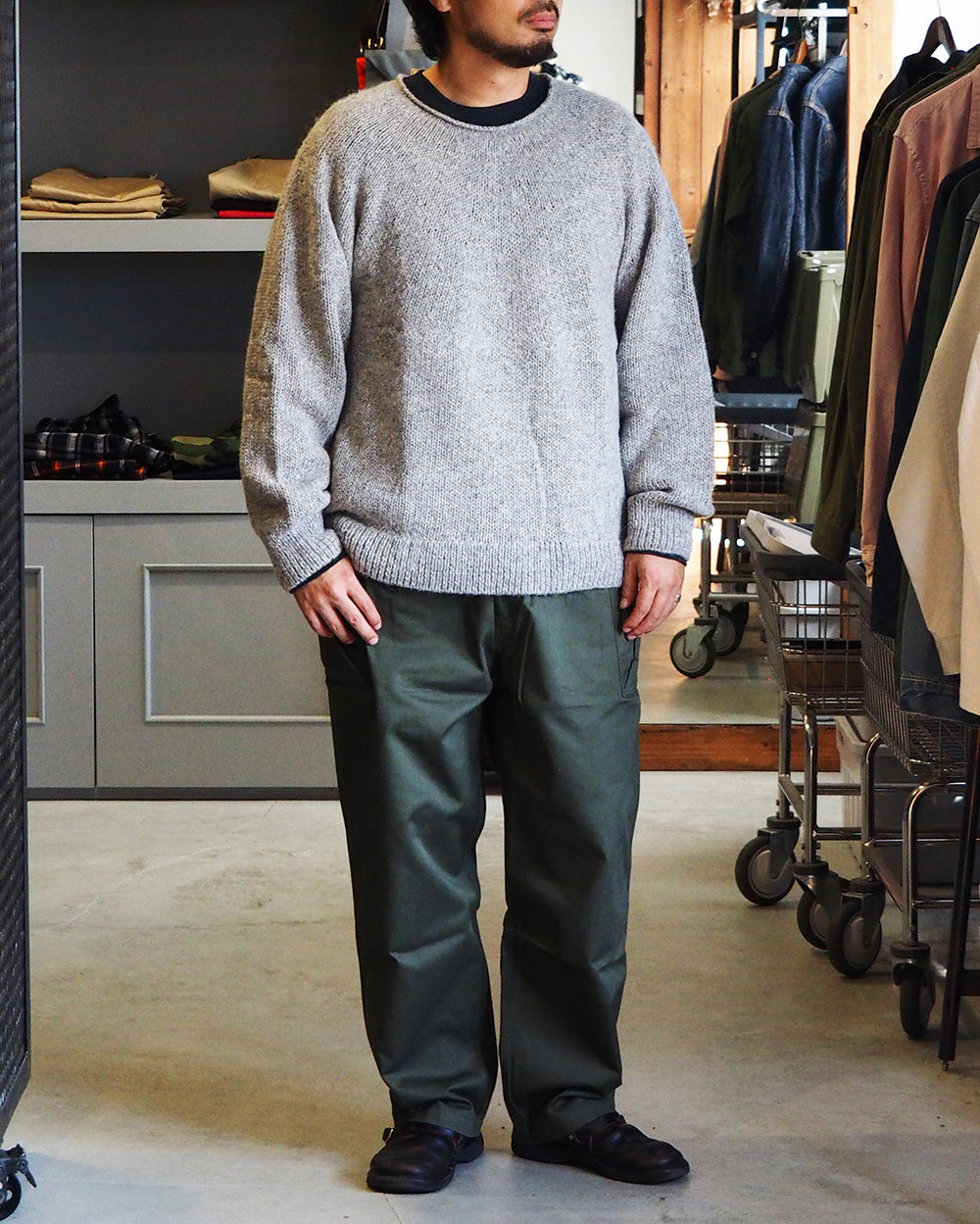 COLIMBO コリンボ ZA-0800 ALPAMAYO ROLL NECK SWEATER Gray