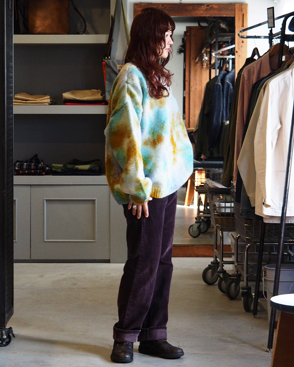 MacMahon Knitting Mills マクマホンニッティングミルズ Crew Neck Knit-Tiedye
