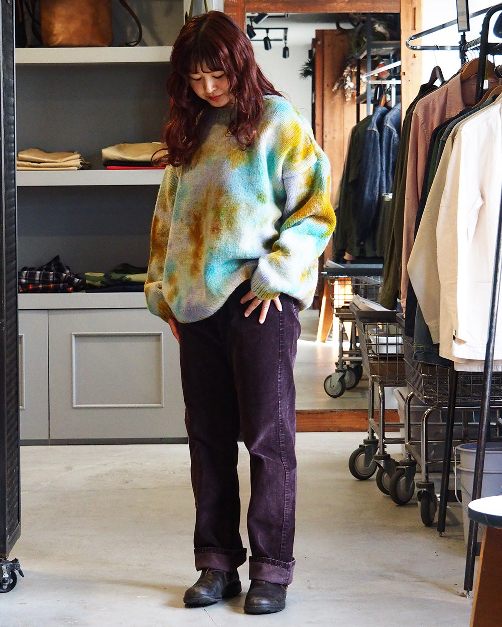 MacMahon Knitting Mills マクマホンニッティングミルズ Crew Neck Knit-Tiedye