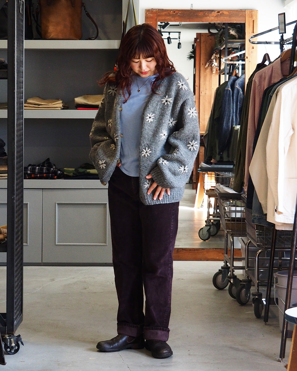 MacMahon Knitting Mills マクマホンニッティングミルズ Button Cardigan-Embroidery