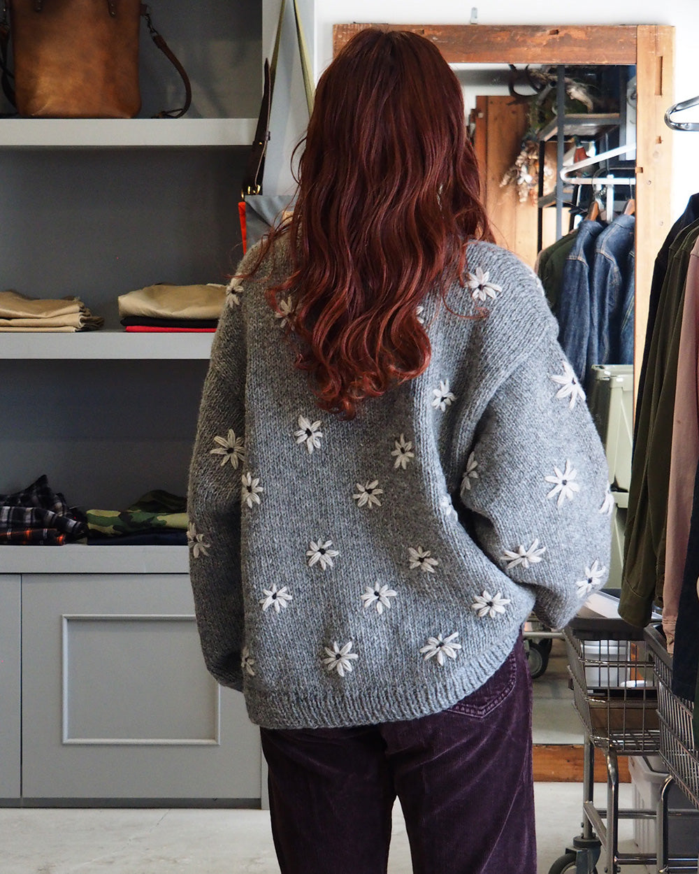 MacMahon Knitting Mills マクマホンニッティングミルズ Button Cardigan-Embroidery