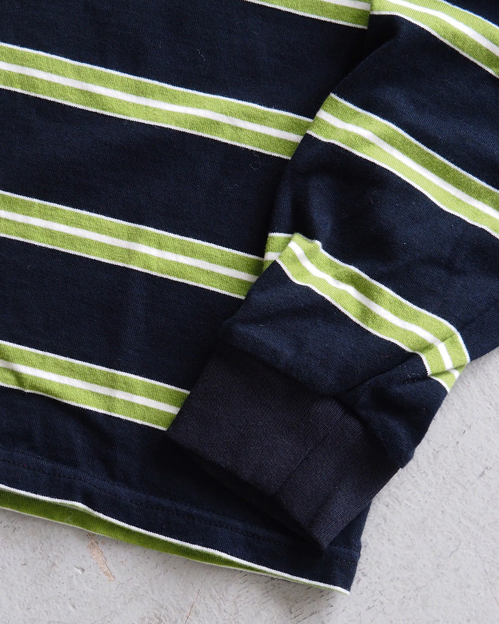 WALLA WALLA SPORT 왈라 왈라 스포츠 L/S 스트라이프 티 블랙×그린